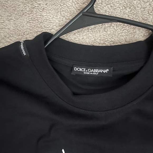 Dolce & Gabbana Black Tee with White Graphic - Picture 2 of 3